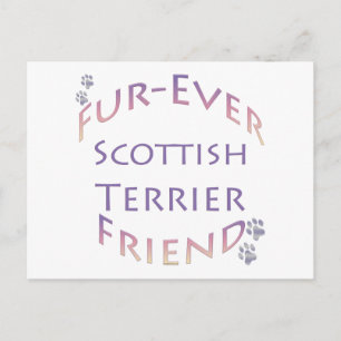 Scottish Terrier Furever Friend Postcard