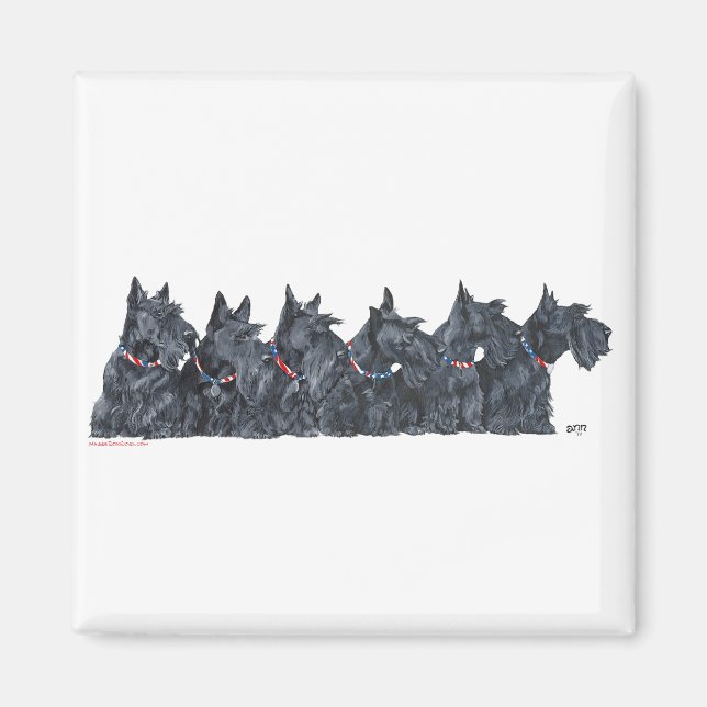 Scottish Terrier Gathering Magnet (Front)