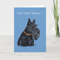 Scottish Terrier Get Well Card