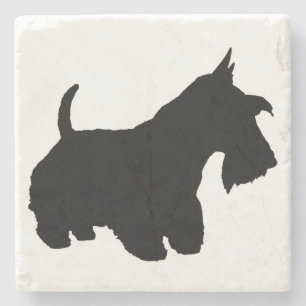 Scottish Terrier gifts, Scottie Dog, Stone Coaster