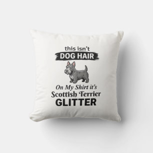 Scottish Terrier Glitter Funny Dog Lover Design_1 Cushion
