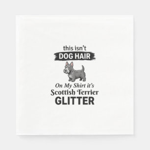 Scottish Terrier Glitter Funny Dog Lover Design_1 Napkin