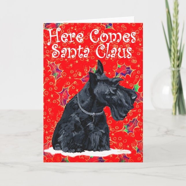 Scottish Terrier Greeting Card (Front)