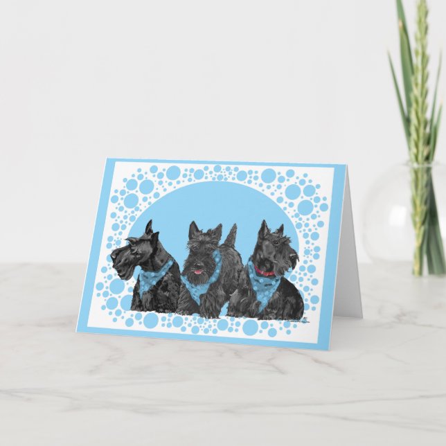 Scottish Terrier Greeting Card (Front)