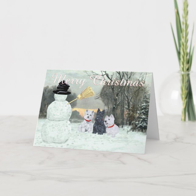 Scottish Terrier Greeting Card (Front)