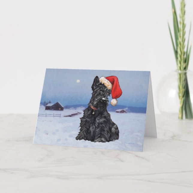 Scottish Terrier Greeting Card (Front)