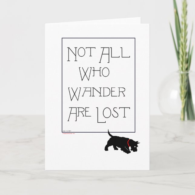 Scottish Terrier Greeting Card (Front)