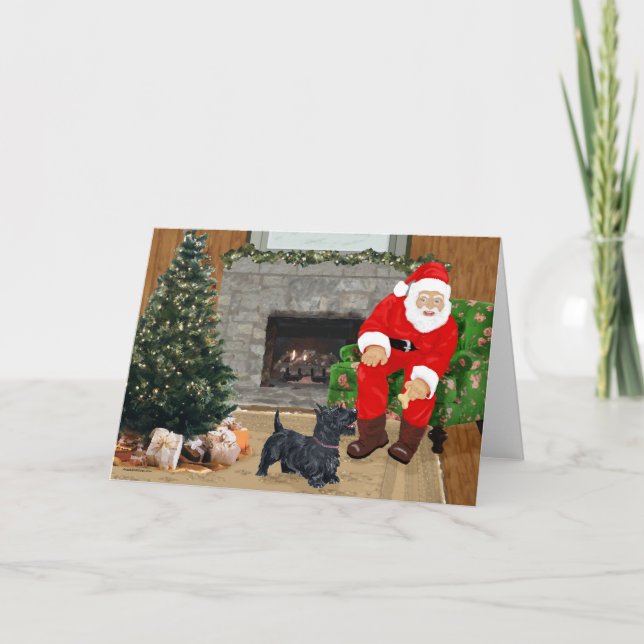 Scottish Terrier Greeting Card (Front)