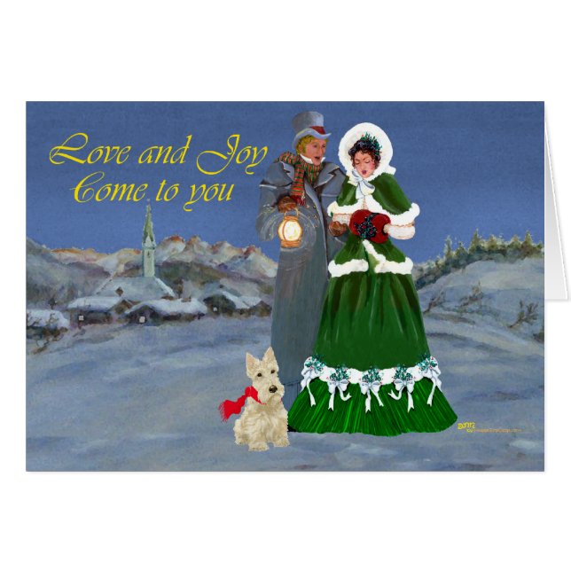 Scottish Terrier Greeting Card (Front Horizontal)