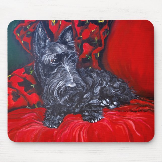 Scottish Terrier Haggis Mouse Pad (Front)