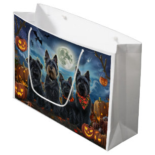 Scottish Terrier Halloween Spooky Large Gift Bag