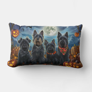 Scottish Terrier Halloween Spooky Lumbar Cushion