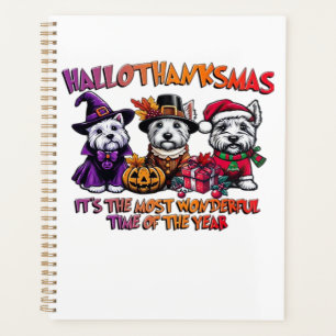 Scottish Terrier Halloween Thanksgiving Christmas Planner