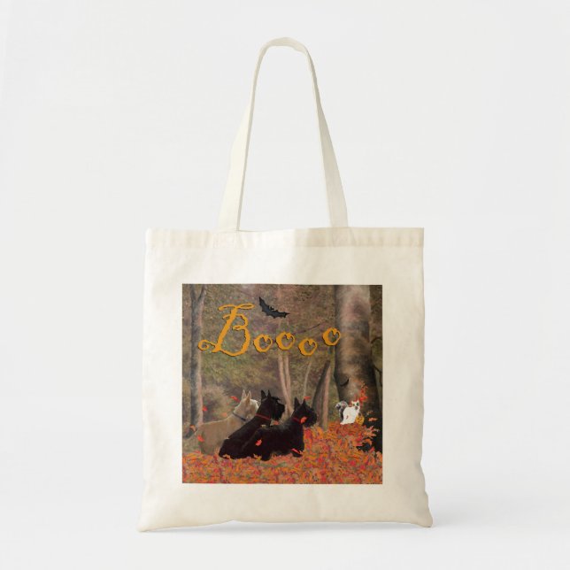 Scottish Terrier Halloween Tote Bag (Front)
