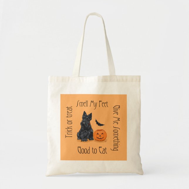 Scottish Terrier Halloween Tote Bag (Front)