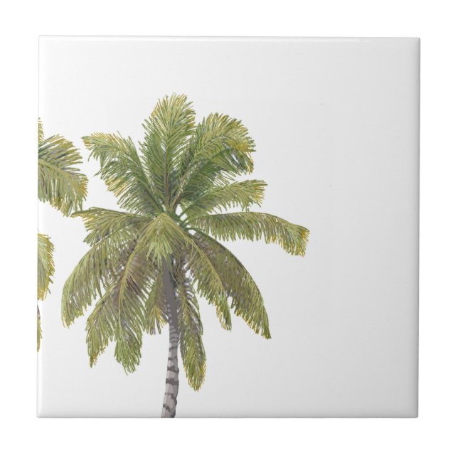 Scottish Terrier Hawaiian Design Ceramic Tile (Front)