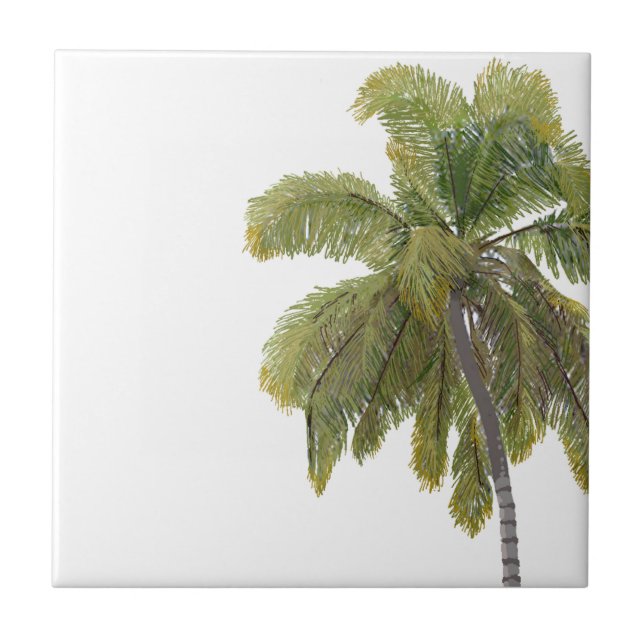 Scottish Terrier Hawaiian Design Tile (Front)