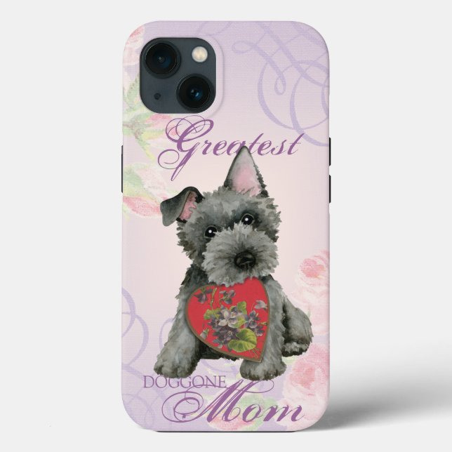 Scottish Terrier Heart Mum Case-Mate iPhone Case (Back)