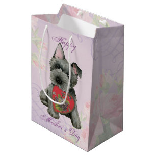 Scottish Terrier Heart Mum Medium Gift Bag