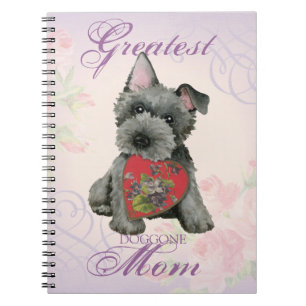 Scottish Terrier Heart Mum Notebook