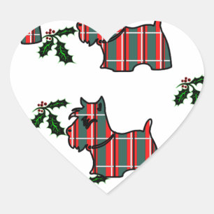 SCOTTISH TERRIER HEART STICKER