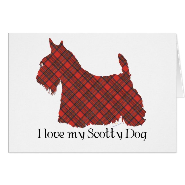 Scottish Terrier Hepburn Tartan (Front Horizontal)