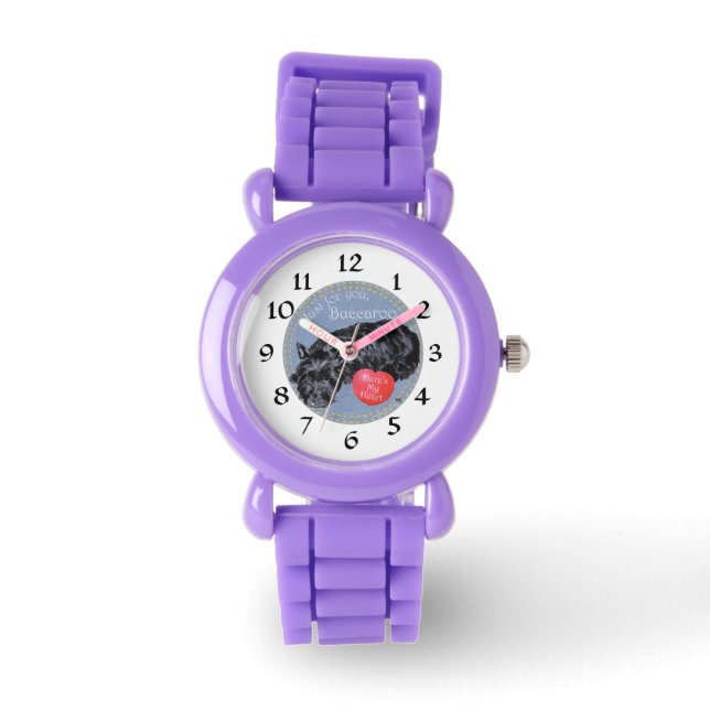 Scottish Terrier Here's My Heart Watch (Front)