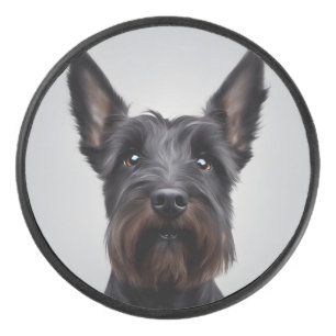 Scottish Terrier Hockey Puck