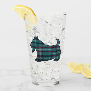 Scottish Terrier Holiday Glass Tumbler