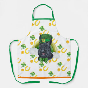 Scottish Terrier Holiday St Patrick's Day Dog Apron