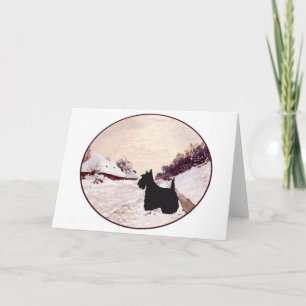 Scottish Terrier Homeward Bound Holiday Card