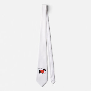 Scottish Terrier in Red Plaid Sweater Tie