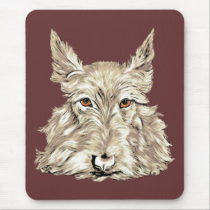 Scottish Terrier in Wheaten Mouse Pad