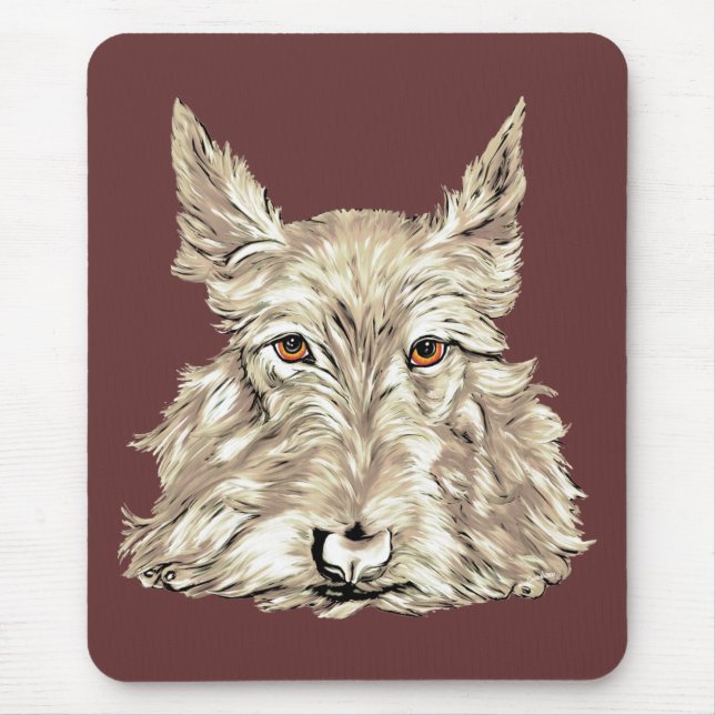 Scottish Terrier in Wheaten Mouse Pad (Front)