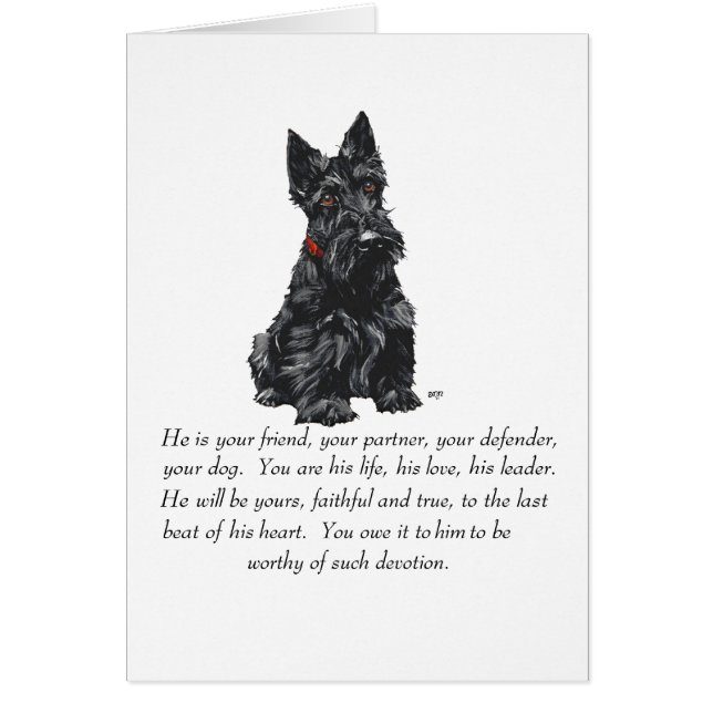 Scottish Terrier Keepsake (Front)
