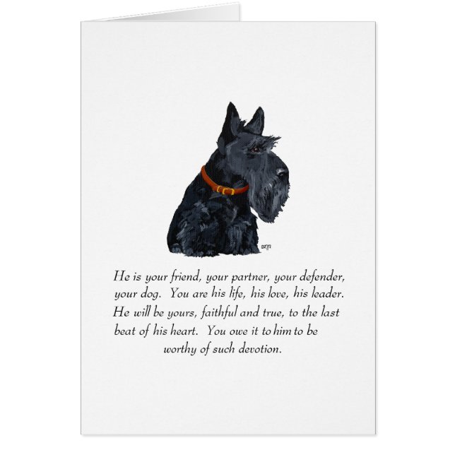 Scottish Terrier Keepsake (Front)