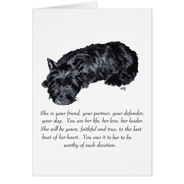 Scottish Terrier Keepsake - FEMALE (Front)