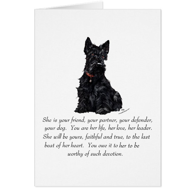 Scottish Terrier Keepsake - FEMALE (Front)