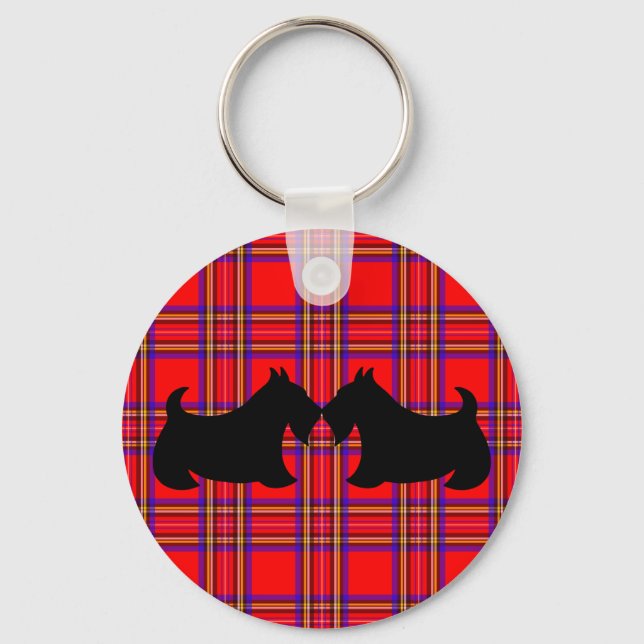 Scottish Terrier Keyring (Front)