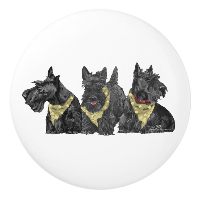 Scottish Terrier Knobs (Front)