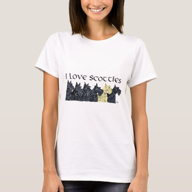 Scottish Terrier Love T-Shirt (Front)