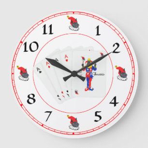 Scottish Terrier Lucky Poker Clock