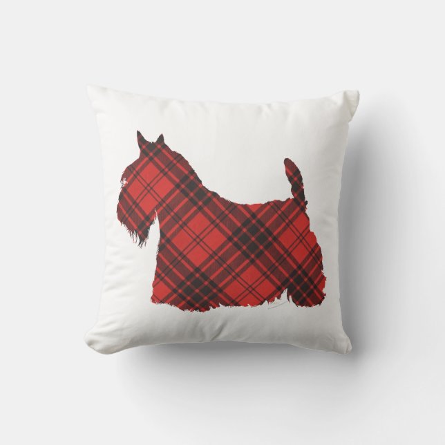Scottish Terrier Maxwell Tartan Cushion (Front)