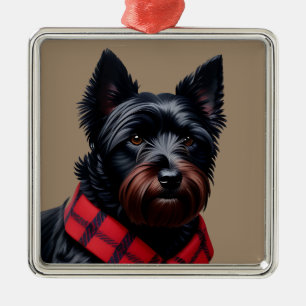 Scottish Terrier Metal Ornament
