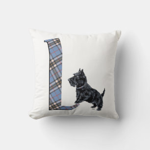 Scottish Terrier Monogram L Pillow