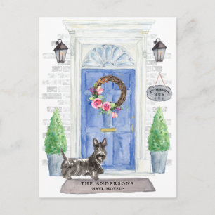 Scottish Terrier Moving Announcement Postcard