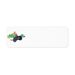 Scottish Terrier Nap Christmas Return Address Label