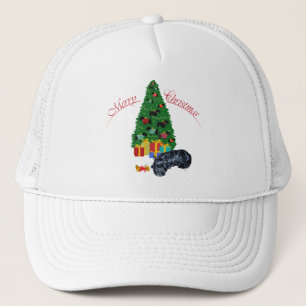 Scottish Terrier Nap Christmas Trucker Hat