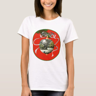 Scottish Terrier Old Fashioned Winter T-Shirt