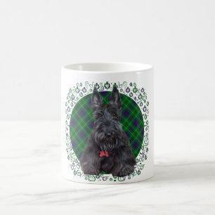 Scottish Terrier on Tartan Coffee Mug